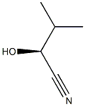 (2S)-2-Hydroxy-3-methylbutyronitrile Struktur