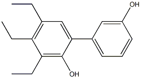 3,4,5-Triethyl-1,1'-biphenyl-2,3'-diol Struktur