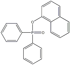 Diphenylphosphinic acid 1-naphtyl ester Struktur