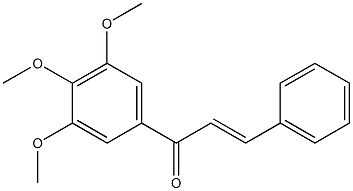 (E)-3',4',5'-Trimethoxychalcone Struktur