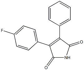 2-(4-Fluorophenyl)-3-phenylmaleimide Struktur