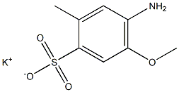 4-Amino-5-methoxy-2-methylbenzenesulfonic acid potassium salt Struktur