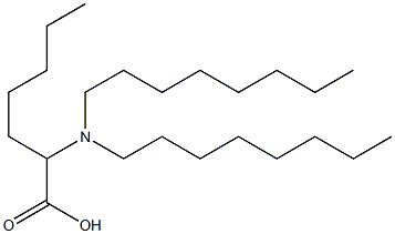 2-(Dioctylamino)heptanoic acid Struktur