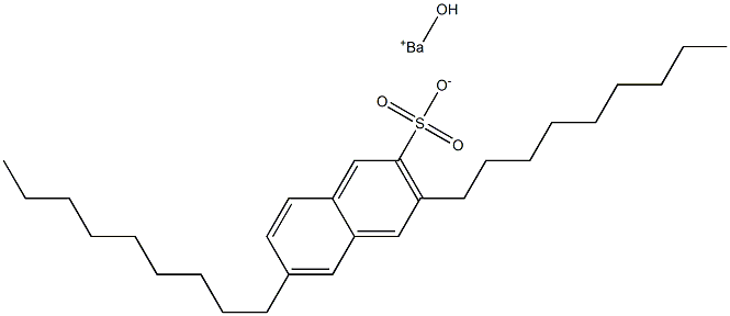 3,6-Dinonyl-2-naphthalenesulfonic acid hydroxybarium salt Struktur