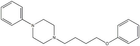 1-Phenyl-4-(4-phenoxybutyl)piperazine Struktur