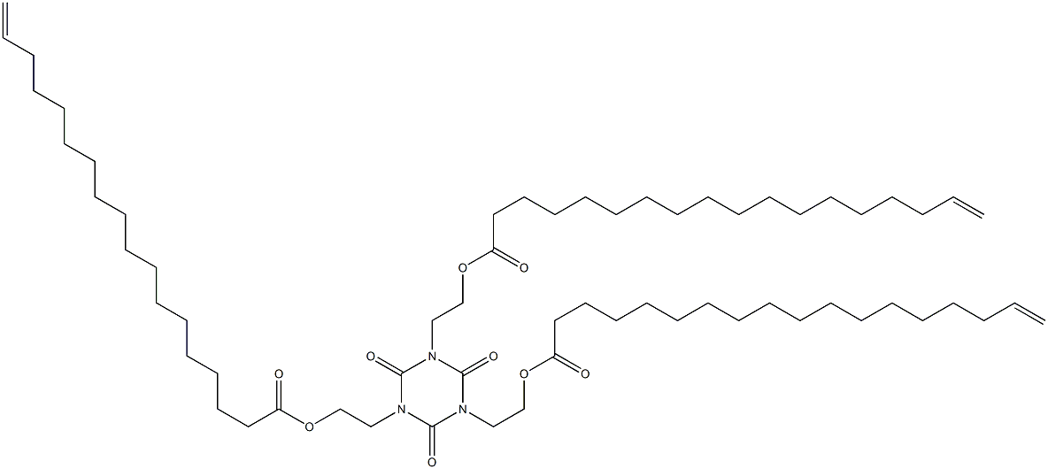 1,3,5-Tris[2-(17-octadecenoyloxy)ethyl]hexahydro-1,3,5-triazine-2,4,6-trione Struktur