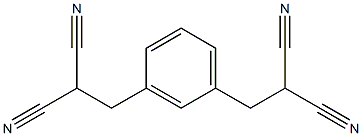 [m-Phenylenebis(methylene)]bis(malononitrile) Struktur