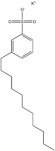 3-Undecylbenzenesulfonic acid potassium salt Struktur