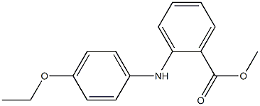 o-(p-Ethoxyanilino)benzoic acid methyl ester Struktur