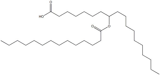 8-Myristoyloxyoctadecanoic acid Struktur