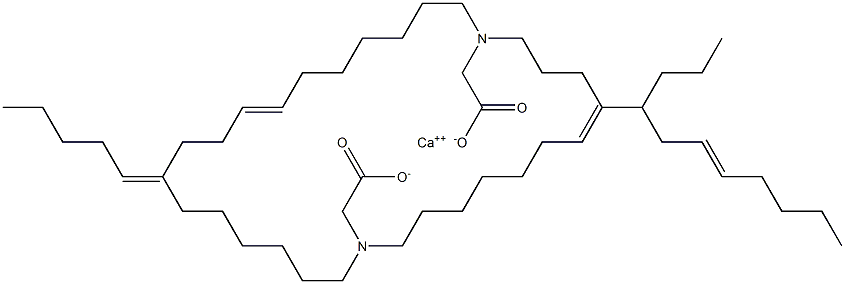 Bis[N,N-di(7-dodecenyl)aminoacetic acid]calcium salt Struktur