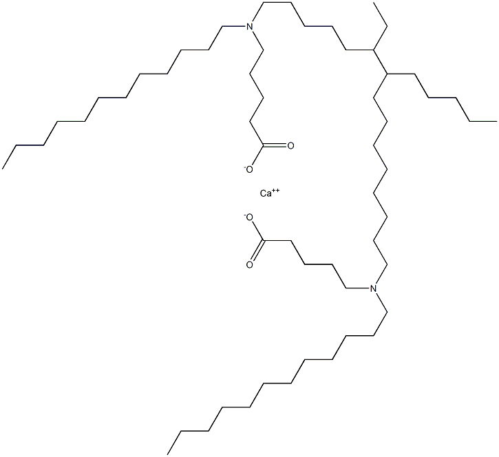 Bis[5-(didodecylamino)valeric acid]calcium salt Struktur