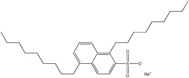 1,5-Dinonyl-2-naphthalenesulfonic acid sodium salt Struktur