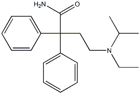 2,2-Diphenyl-4-(ethylisopropylamino)butyramide Struktur