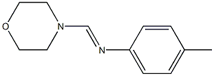 N-(Morpholinomethylene)-4-methylaniline Struktur