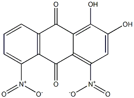 1,2-Dihydroxy-4,5-dinitroanthraquinone Struktur