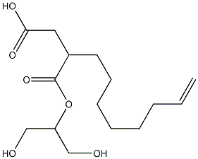 2-(7-Octenyl)succinic acid hydrogen 1-[2-hydroxy-1-(hydroxymethyl)ethyl] ester Struktur