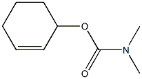 N,N-Dimethylcarbamic acid 2-cyclohexenyl ester Struktur