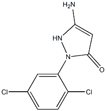 3-Amino-1-(2,5-dichlorophenyl)-3-pyrazolin-5-one Struktur