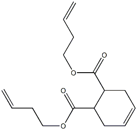 4-Cyclohexene-1,2-dicarboxylic acid bis(3-butenyl) ester Struktur