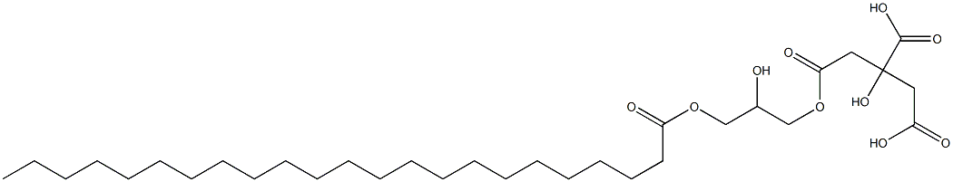 Citric acid dihydrogen 1-(2-hydroxy-3-tricosanoyloxypropyl) ester Struktur