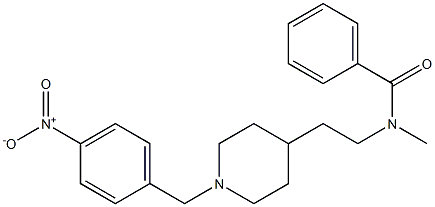 N-Methyl-N-[2-[1-(4-nitrobenzyl)-4-piperidinyl]ethyl]benzamide Struktur