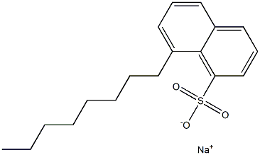 8-Octyl-1-naphthalenesulfonic acid sodium salt Struktur