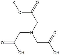 2,2'-(Potassiooxycarbonylmethylimino)diacetic acid Struktur