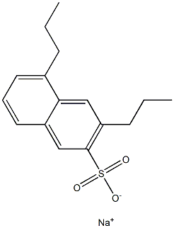 3,5-Dipropyl-2-naphthalenesulfonic acid sodium salt Struktur