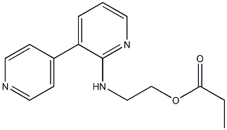 Propionic acid 2-[(3,4'-bipyridin-6-yl)amino]ethyl ester Struktur