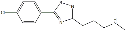 3-[3-(Methylamino)propyl]-5-(4-chlorophenyl)-1,2,4-thiadiazole Struktur