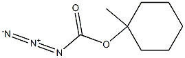 Azidoformic acid 1-methylcyclohexyl ester Struktur