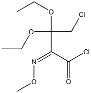 (Z)-4-Chloro-3,3-diethoxy-2-methoxyiminobutyryl chloride Struktur