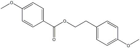 4-Methoxybenzoic acid 2-(4-methoxyphenyl)ethyl ester Struktur