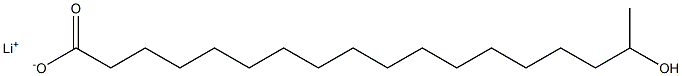 17-Hydroxyoctadecanoic acid lithium salt Struktur