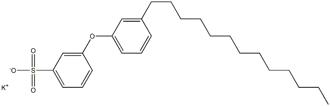 3-(3-Tridecylphenoxy)benzenesulfonic acid potassium salt Struktur