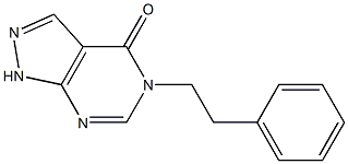 4,5-Dihydro-5-phenethyl-1H-pyrazolo[3,4-d]pyrimidin-4-one Struktur