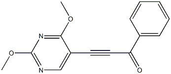 2,4-Dimethoxy-5-[3-oxo-3-phenyl-1-propynyl]pyrimidine Struktur