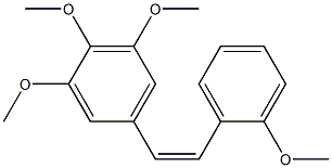 (Z)-2,3',4',5'-Tetramethoxystilbene Struktur