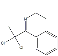 N-Isopropyl-2,2-dichloro-1-phenylpropan-1-imine Struktur