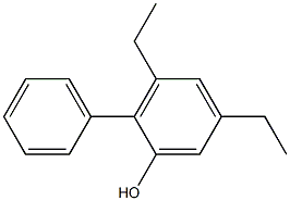 2-Phenyl-3,5-diethylphenol Struktur