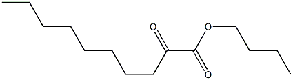 2-Oxodecanoic acid butyl ester Struktur