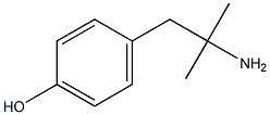 4-(2-Amino-2-methylpropyl)phenol Struktur