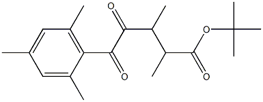 4-(2,4,6-Trimethylbenzoyl)-2,3-dimethyl-4-oxobutyric acid tert-butyl ester Struktur