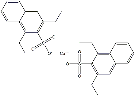 Bis(1,3-diethyl-2-naphthalenesulfonic acid)calcium salt Struktur