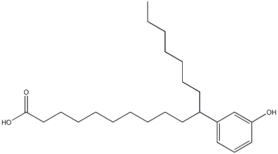 11-(3-Hydroxyphenyl)stearic acid Struktur