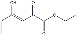 4-Hydroxy-2-oxo-3-hexenoic acid ethyl ester Struktur