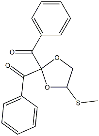 5-Methylthio-2,2-dibenzoyl-1,3-dioxolane Struktur