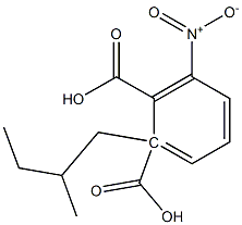 (+)-3-Nitrophthalic acid hydrogen 1-[(S)-2-methylbutyl] ester Struktur