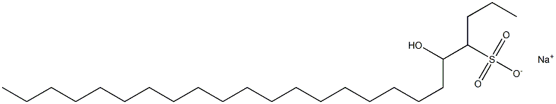 5-Hydroxytetracosane-4-sulfonic acid sodium salt Struktur